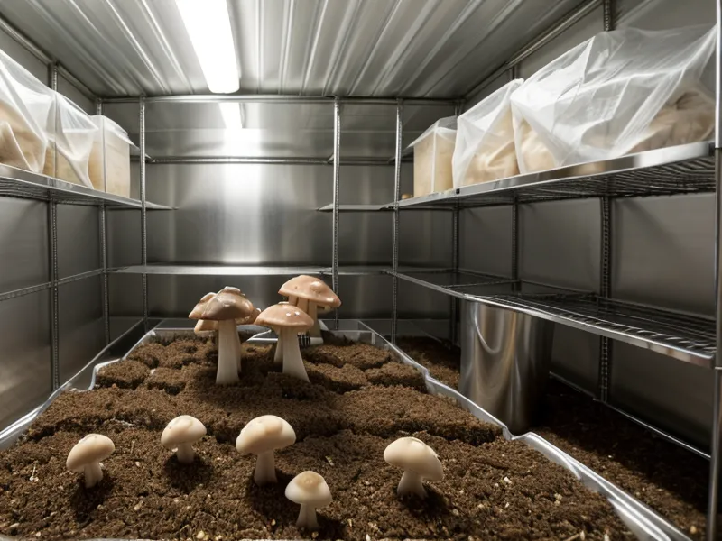 Sobres de soluciones buffer para calibrar medidores de pH del sustrato en el cultivo de setas