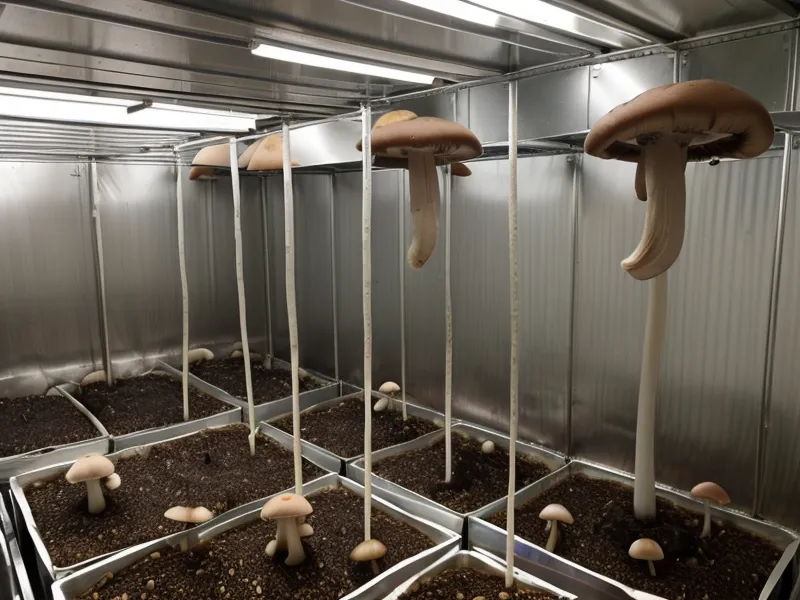 Esterilizador de sustrato casero construido con un barril de 55 galones.