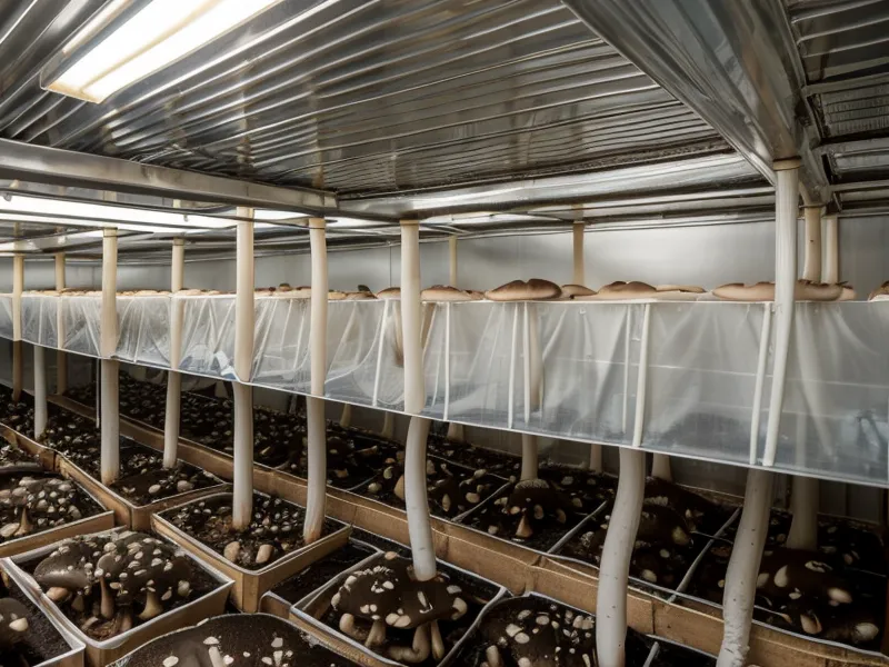 Laboratorio de micología casero con equipo para escalar la producción de micelio