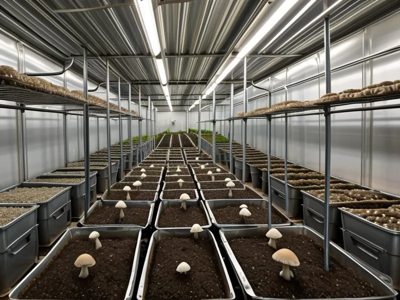 Cultivo de orellanas en estantes de plástico de alta densidad, fáciles de limpiar y desinfectar