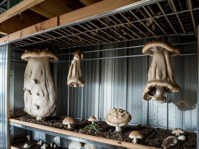 Cosecha de girgolas lista para vender a un restaurante, resultado de un emprendimiento agrícola de cultivo de hongos gourmet