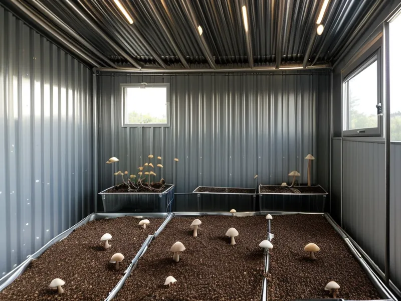 cosecha de setas girgolas frescas cultivadas con micelio propio en un emprendimiento de cultivo de hongos gourmet