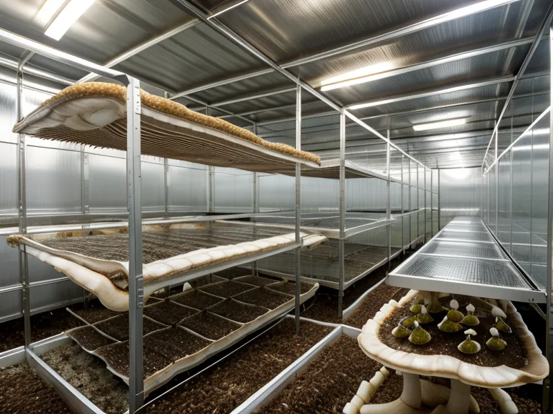 Mejores mantas térmicas para incubación de micelio en climas fríos: manta térmica junto a frascos de grano en un cuarto de cultivo casero