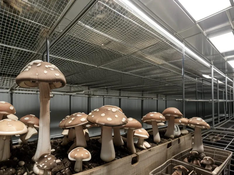 Filtro HEPA de una cabina de flujo usada para reducir la contaminación en un cultivo de hongos en casa